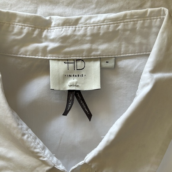 Anthropologie HD in Paris Minimalist Peplum 100% Cotton Top, M - Picture 7 of 7